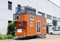 Light Steel Frame Prefab Tiny House On Wheels For Sale And For Rent