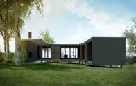 Çelik Yapı Modern Prefabrik Evler, Uruguay Bungalov Ev Planları
