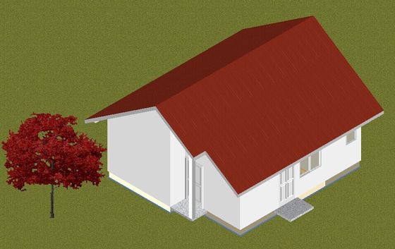 Light Steel Prefab Bungalow Panelized House garden studio Small Manufactured Homes Granny Flat