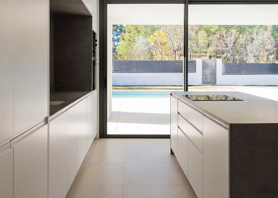 Single Family Prefabricated Home With Swimming Pool & Light Gauge Steel Frame House Kits