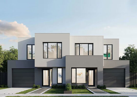 Customized Modern Light Steel Structure Prefabricated Villa House Frame Modular Kits For 3 Bedroom