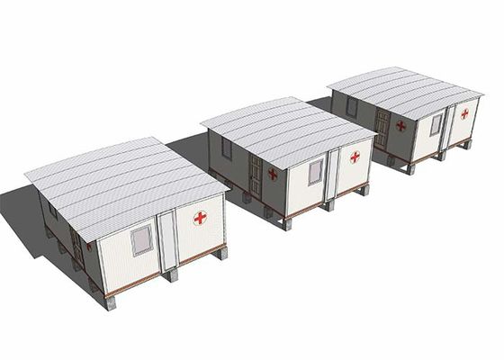 Metal Isolation House Mobile Field Housel In Quick Assemble White Color Low Cost Prefab House