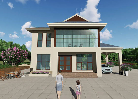 Prefabricated Light Gauge Steel Truss 300 Sqm Luxury Villa Built With Australia Standards