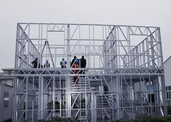 Prefab Disaster Light Steel Frame Houses , Panelized Home Kits For Prefab House Villa