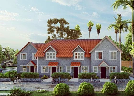 Birleşik Krallık 2 Katlı Prefabrik Apartmanlar | Hafif Çelik Çerçeve Muhafaza