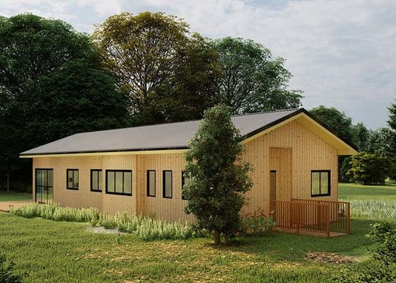 NZ Light Steel Frame Prefab Wooden Home Beach Bungalows Office Light Steel House Kits
