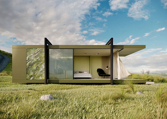 Island Resort Otelleri İçin Hafif Çelik Çerçeve Prefabrik Modüler Lüks Sualtı Bungalovları