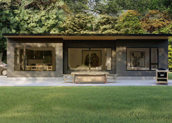 ASTM Standart Lüks Modüler Prefabrik Villa & Ofis, Hafif Çelik İskelet Modern Konut Bungalov Ev