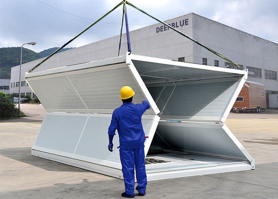 Acil Shed Olarak Ucuz 20FT 40FT Prefabrik Katlanabilir Düz Paket Modüler Katlanır Konteyner Ev