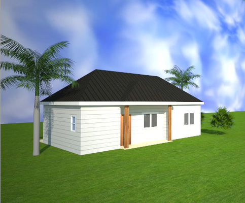 AS/US Hafif Çelik Yapı Modüler Tek Aileli Ev Ön Yapılandırılmış Entegre Konut