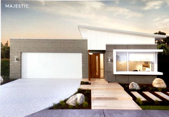 Prefabrik Ev Hafif Çelik Yapı Bungalov Alüminyum Alaşımlı / PVC Pencere