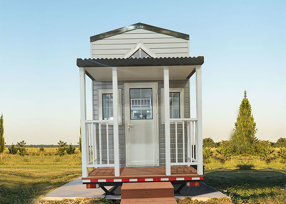 Hazır Çelik Çerçeve Prefabrik Gezici Römorklu Minik Ev Satılık Küçük Evler