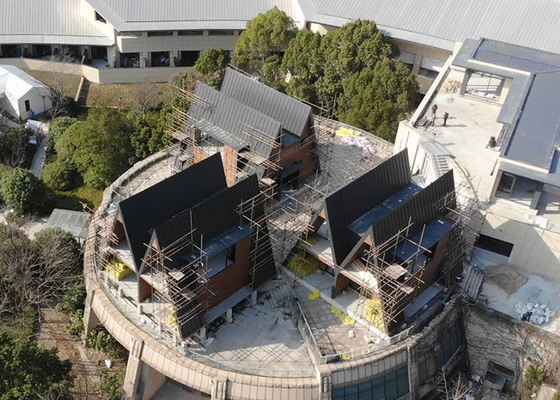 Yapılandırılmış Modüler Ev Ahşap Tasarım Kasırga Direnci Bungalow Kit Ev Hızlı İnşaat