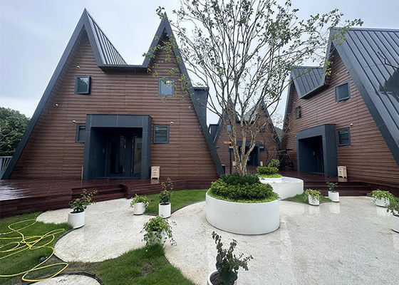 Kamp İçin Hafif Çelik Çerçeveli Prefabrik A Çerçeve Evler Kit