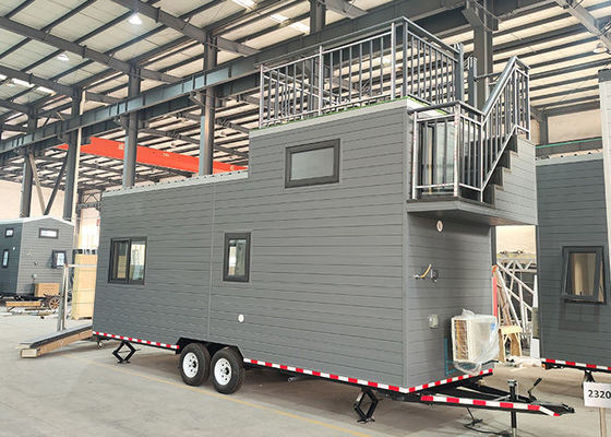 ICC-ES Modüler Prefabrik Tekerlekli Tiny House Hafif Çelik Konstrüksiyonlu