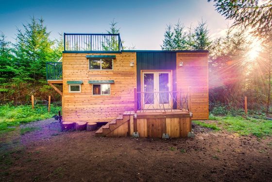Çatı Güverteli Dağcı Küçük Ev hafif çelik çerçeveleme sisteminde en iyi küçük evler airbnb