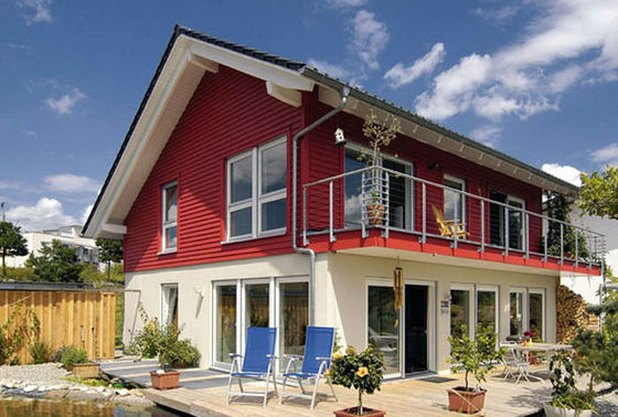 Lüks Prefab Çelik Yapı Villa Modüler Evler Hafif Ölçekli Çelik Çerçeve