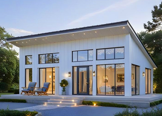 NS/AS Prefab Beach House Ahşap Bungalow 3 yatak odasıyla prefab oturma kompleti
