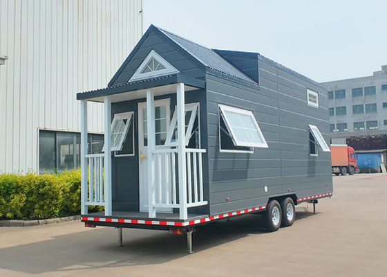 Avustralya Standart Prefab Minicik Tekerlekli Ev Mobil Ev Seyahat Karavan Evi