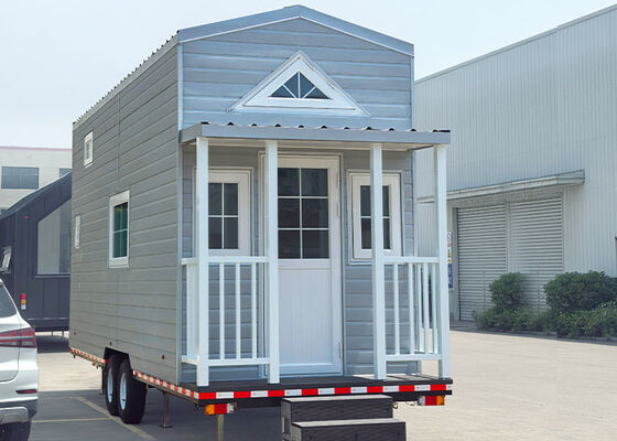 Prefab Tiny House On Wheels With AS/US Light Steel Frame Modular Home