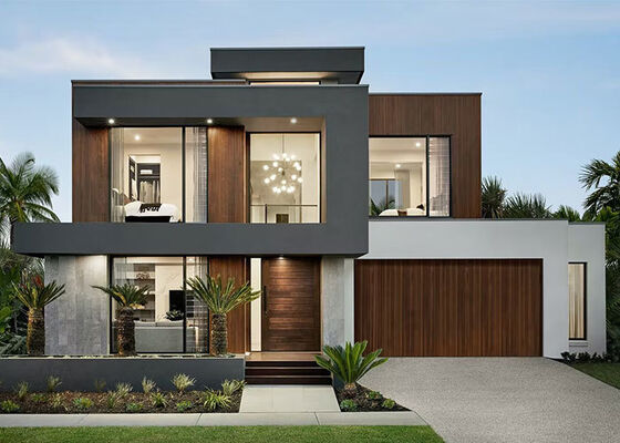 2 Katlı Lüks Villa Prefabrik Ev Panelli Sistem Hafif Çelik Konstrüksiyon Ev