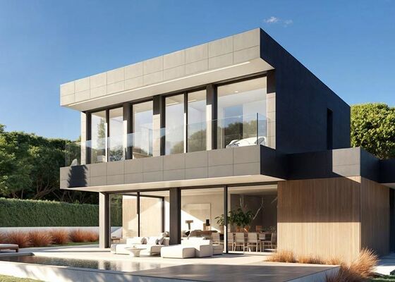 ABD standart lüks hazır ev kitleri. Geniş ve özelleştirilebilir panel sistem planları.