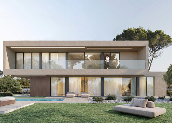 AS/NZS Standart Prefabrik Hafif Çelik Karkas Modüler Ev Çin Panelli Sistem