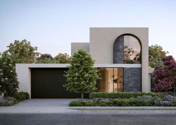 Lüks 2 katlı tek aile evi Hafif çelikli prefabrik ev