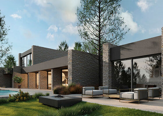 ICC-ES Sertifikalı Lüks İki Katlı Modüler Ev Modern Mobil Hafif Çelik Kitleri