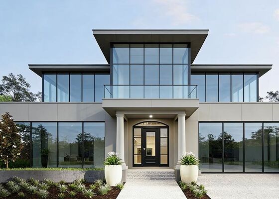 Modern Prefab Panelized Ev Kitleri Modüler Evler AS/US Standard Hafif Çelik Konstrüksiyon Ev Villa