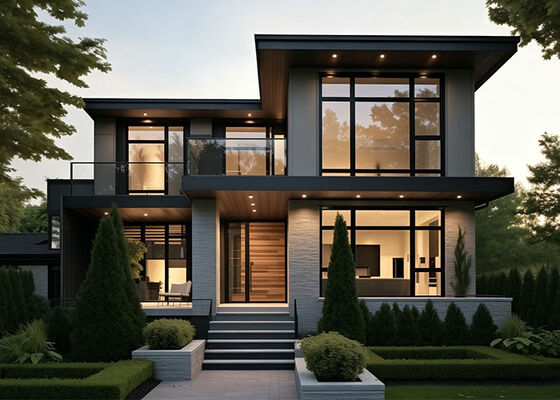 AS / ABD Hafif Çelik Villa Panelli Ev Kitsleri ile Hazırlanmış Ev Lüks Konak