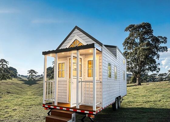 Prefabrik Karavan Alanber Tiny House On Wheels Yatak Odası Banyo ile