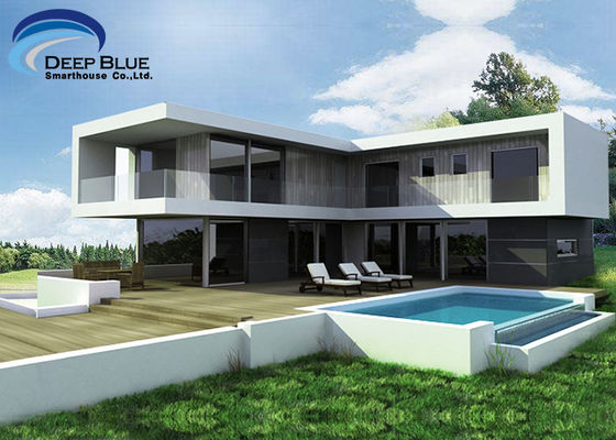 Soğuk şekillendirilmiş çelik yapısal hafif çelik çerçeve prefabrik villa modern tasarım evleri