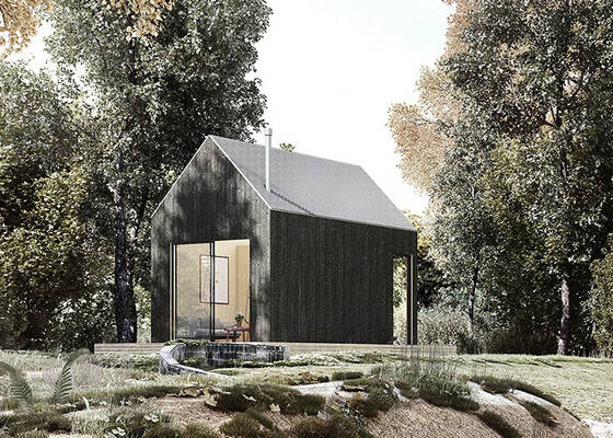 Avrupa Standardı Prefabrik Çelik Ev Ahşap Kabin Dağ Evi Loft Katlı Hafif Çelik Çerçeve