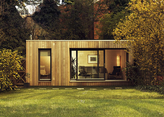 AS / NZS Lgs Çerçeve Prefab Bahçe Stüdyosu Ahşap Ev Kiti WPC Duvar Kaplama ile
