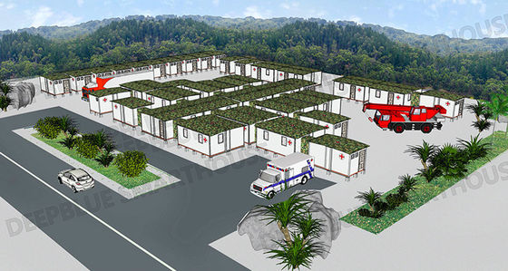 Deepblue Katlanabilir Modüler Sistem Hızlı Gelişim Hastanesi Acil Durum Konutları Sığınak İzolasyon Lotos Evi