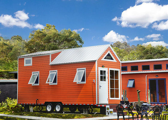 AS/NZS Sertifikalı Hafif Çelik Tiny House On Wheels – Treylerli Prefabrik Mobil Ev