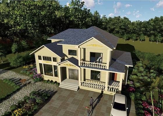 ICC-ES Sertifikası Yapılandırılmış Ev Villalar En İyi Fiyatla Hafif Çelik Çerçeve Evi