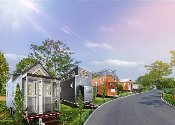 Kamp Seyahat Römorku Entegre Prefabrik Küçük Ev Prefabrik Hafif Çelik Çerçeve Ev