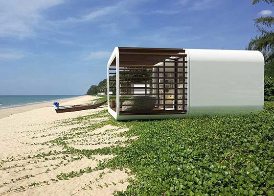 Prefab Kabin Elma Evi Alüminyum Kaydırma Kapılar Çelik Çerçeve Prefab Modüler Evler