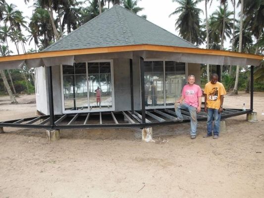 Hafif Çelik Çatı Makas Prefabrik Bank Otel / Ada Tatil Köyü Sahil Sualtı Bungalovu