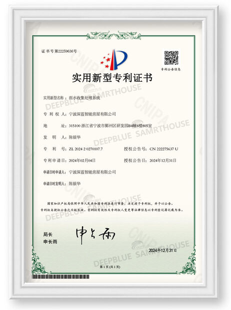 Çin NINGBO DEEPBLUE SMARTHOUSE CO.,LTD Sertifikalar