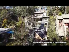 Özel Boyutlu ve EPS / Taş Yünü / PU Sandviç Panel Çatılı 2 Yatak Odalı Prefabrik Ev