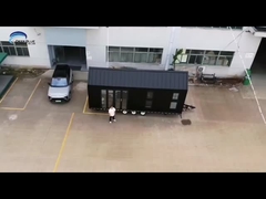 Modüler Hafif Çelik Yapısı Airbnb için Traileriyle Tekerlekli Minik Ev