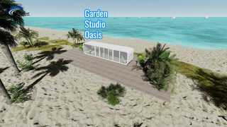 Hafif Çelik Çerçeveli Prefabrik Bahçe Stuido Chico Apple Kabin Hawa